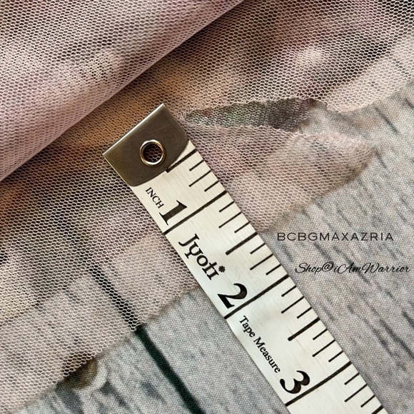 BCBGMaxAzria celeb favorite floral tiered tulle strapless gown *Shop@iamwarrior - Picture 14 of 16